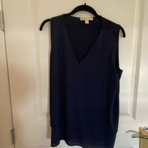 Michael Kors Navy Sleeveless Top